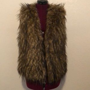 Faux fur vest
